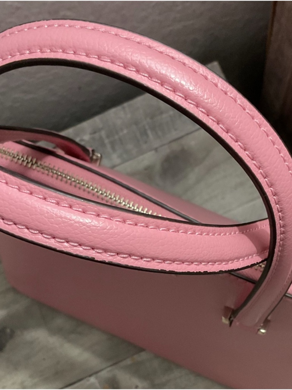 kate spade Pink Dome Satchel with Gold Logo - Picture 3 of 12